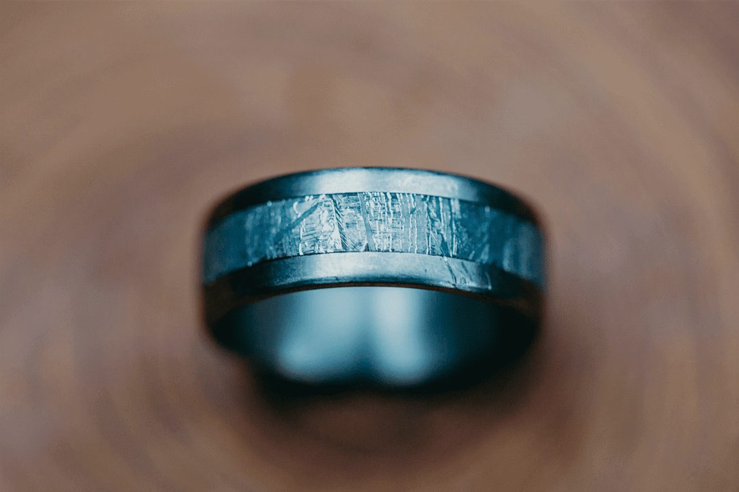 Custom and handmade carbon fiber rings by Patrick Adair Designs