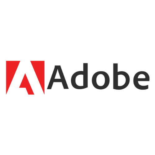 Adobe logo - website designing platform Big Red Jelly tool for graphic design.