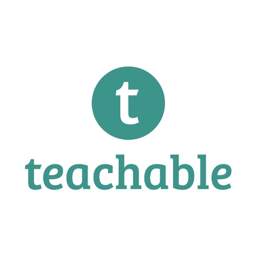 Teachable logo - website learning platform Big Red Jelly tool.