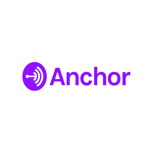 Anchor logo - podcast designing - Big Red Jelly partner.