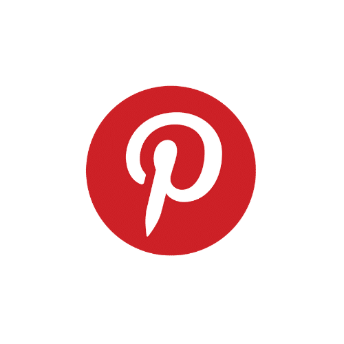 Pinterest logo - social media platform Big Red Jelly tool.