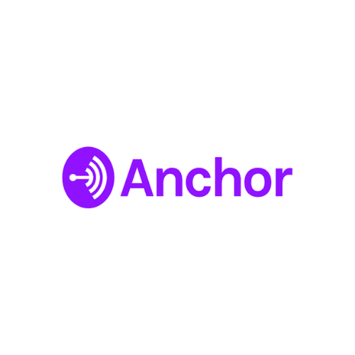 Anchor logo - podcast designing - Big Red Jelly partner.