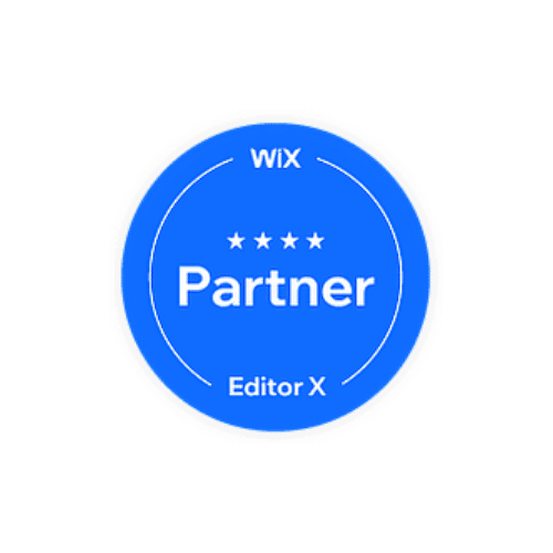 Wix website building badge Big Red Jelly partner.