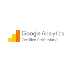 Google analytics certification professional.