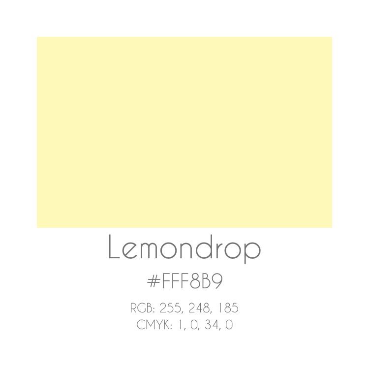Lemondrop color code business branding development - color strategy by branding at Big Red Jelly.