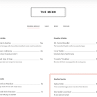 Restaurant business ecommerce menu page web optimization