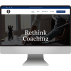 Small coaching business computer wordpress support and design mockup