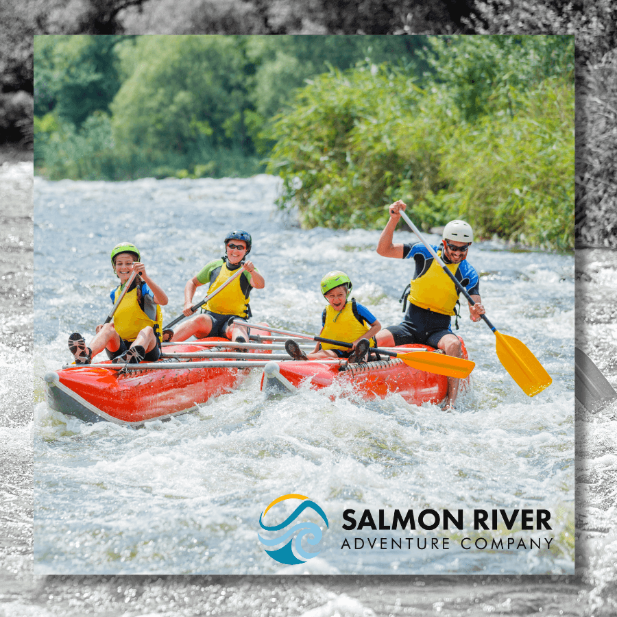 Salmon river company brand image mockup
