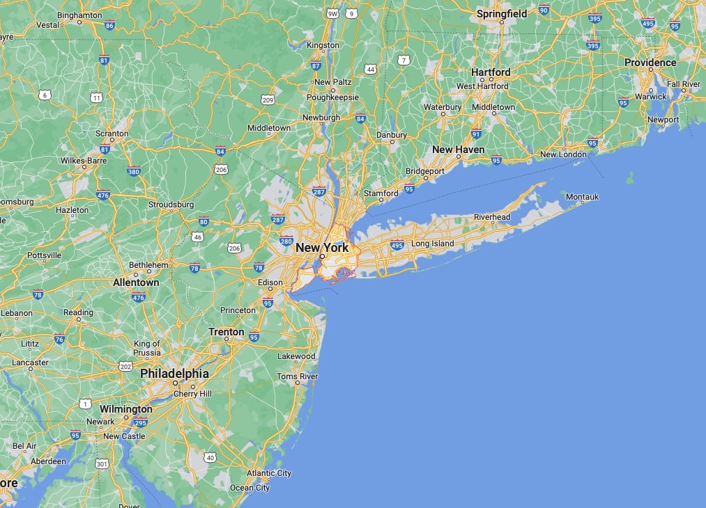 East New York City map - web design and development.